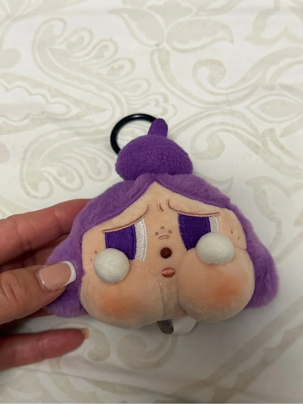 POP MART Crybaby Cheer Up, Baby! Purple Plush Pendant
